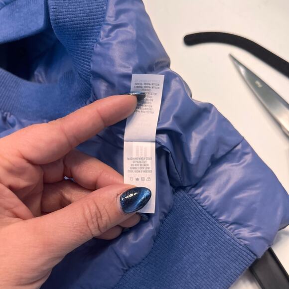 Aerie Offline Blue Sleeveless Puffer Vest Small - Picture 4 of 6